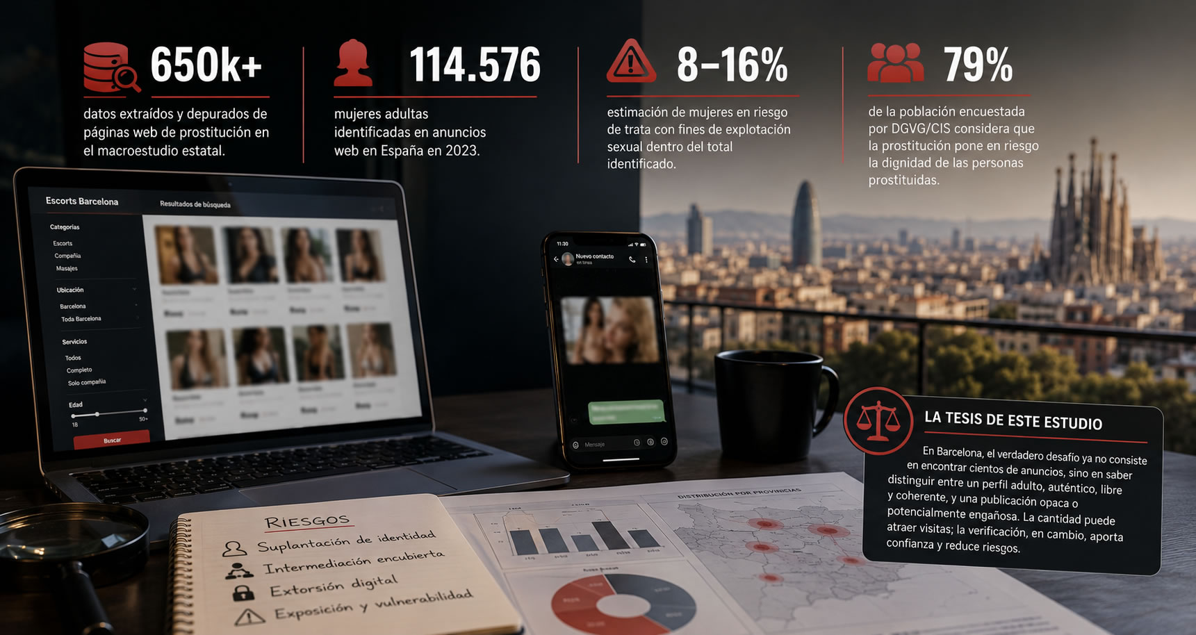 Representació del sector digital d'acompanyament adult a Barcelona
